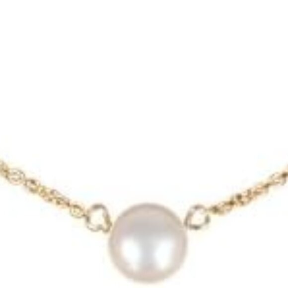 Dogeared Gold Filled Pearls of Friendship White Freshwater Pearl Necklace 16"-18 - Picture 2 of 2